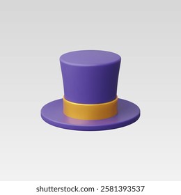 3d Realistic Magic hat icon vector illustration