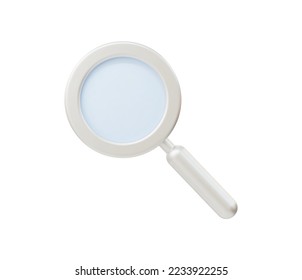 3d Realistic Magnifying glass vector illustration