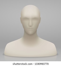 3d realistic mannequin head