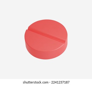 3d Realistic Medicinal Capsule vector illustration