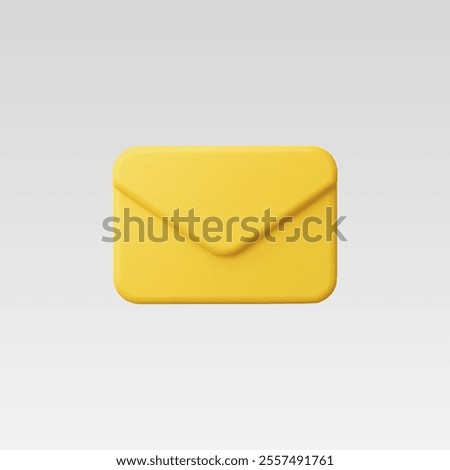3d Realistic Message Icon vector illustration