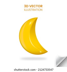 
3D realistic Moonlight Vector illustration
