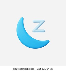 3d Realistic Night icon vector Illustration