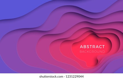 3D realistic paper cut background. vector design layout for presentation, flyer, invitation, poster, banner. easy to edit and customize. eps10