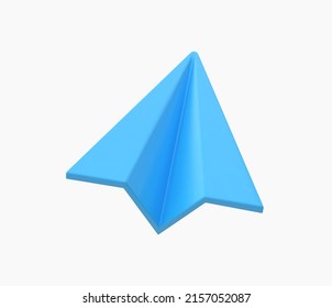 3d Realistic Paper plane vector illustration