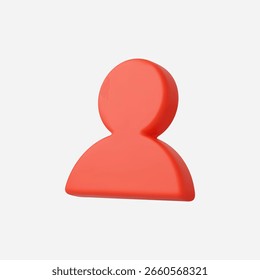 3d Realistische Menschen Symbol, Vektorgrafik