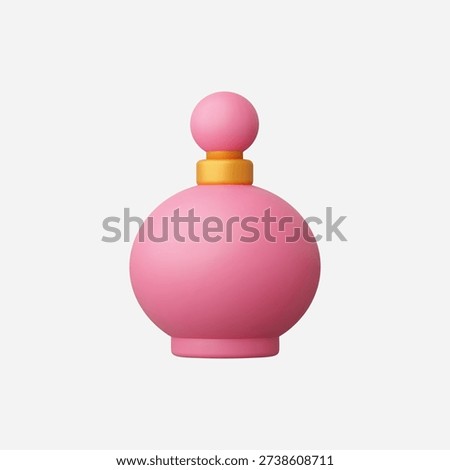 3d Realistic Perfume bottle vector illustration