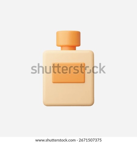 3d Realistic Perfume icon vector Illustration