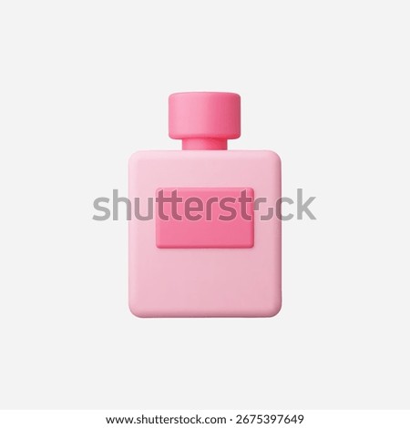 3d Realistic Perfume icon vector Illustration