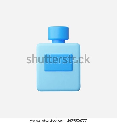 3d Realistic Perfume icon vector Illustration
