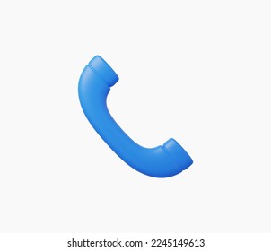 3D Realistic Phone Call Button vector illustration