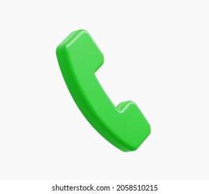 3D Realistic Phone Call Vector Illustration