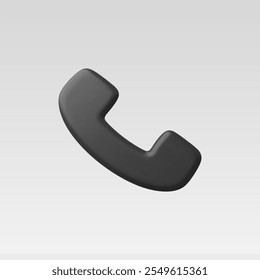 3d Realistic Phone Call vector illustration