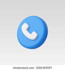 3d Realistic Phone Call vector illustration