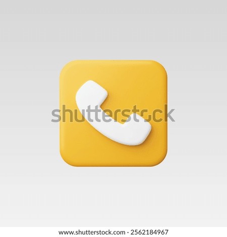 3d Realistic Phone Call vector illustration