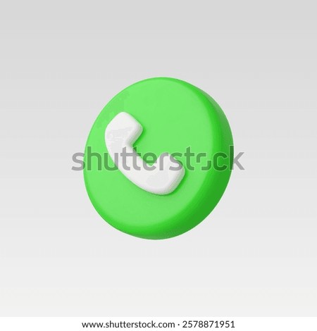 3d Realistic Phone Call vector illustration