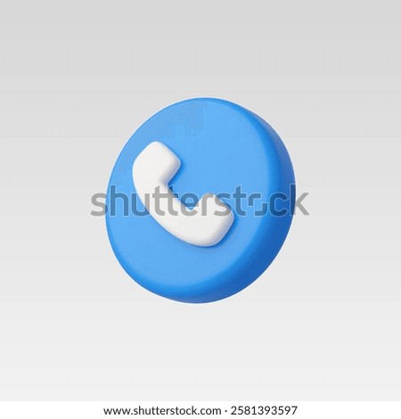 3d Realistic Phone Call vector illustration