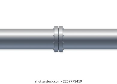 3 quinquies tuberías realistas con sistema de tuberías. Ilustración del vector 