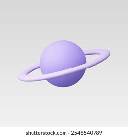 Ilustración vectorial de iconos de planeta realista 3d
