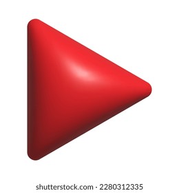 3d realistic play button. Vector illustration
