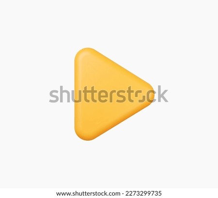 3d Realistic Play icon vector illustration