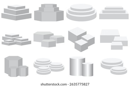 3D, realistic, podium, product display, white background, blank, minimal, modern, stage, 
cosmetic stand, abstract, geometric, exhibition, vector, isolated, platform, showcase, marble texture, clean d