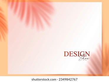 3D realistic premium product display design template. Scene with A4 paper banner set, light and shadow. Elegant vector platform. Stage for showcase