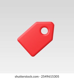 3d Realistic Price tag vector illustration