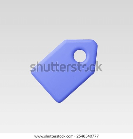 3d Realistic Price tag vector illustration