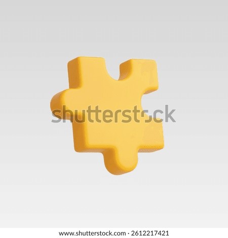 3d Realistic Puzzle Icon vector illustration