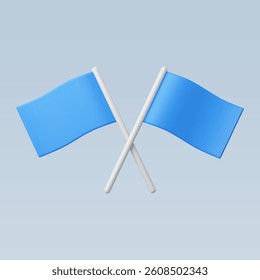 3d Realistic Racing Flag Vector Illustration