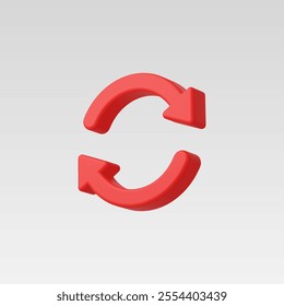 3d Realistic Recycle arrow vector illustration