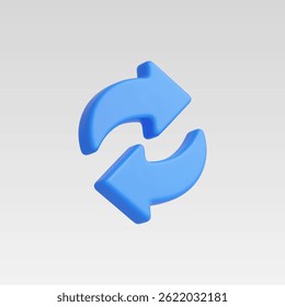 3d Realistic Recycle Icon vector illustration