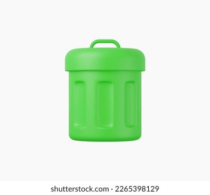 3d Ilustración vectorial de Icono de Reciclaje Realista.
