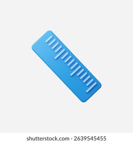 3d Realistic Ruler icon vector Illustration