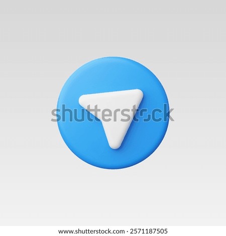 3d Realistic Share Icon vector illustration