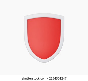 3d Realistic Shield Icon vector illustration