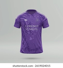 camisa de futebol realista 3d, modelo de camisa do clube de futebol 2025