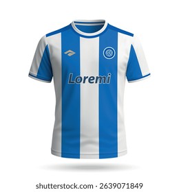 3d realistic soccer jersey in Porto style, football club shirt template 2025