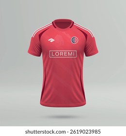 3d realistic soccer jersey St. Louis, football club shirt template 2025