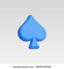 3d Realistic Spade icon vector illustration
