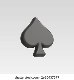3d Realistic Spade icon vector illustration