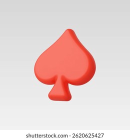 3d Realistic Spade icon vector illustration