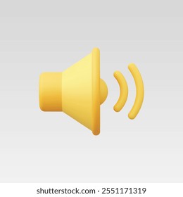 3d Realistische Luidspreker of Geluid pictogram vector illustratie