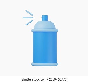 3d Realistic Spray paint vector illustration