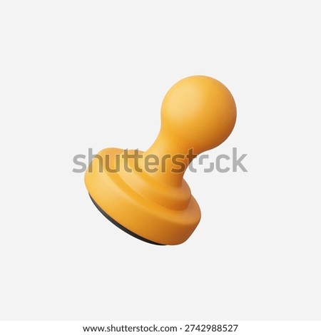 3d Realistic Stamp icon vector illustration