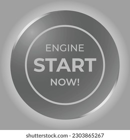 3d Realistic Start Button, Engine Start Button, Power On Button Vector Symbol For Web and Mobile Apps and Other Social Media Design Elements