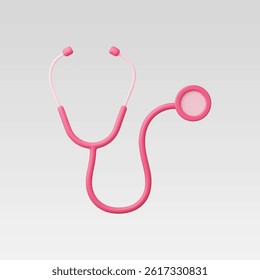 3d Realistic Stethoscope icon Vector illustration