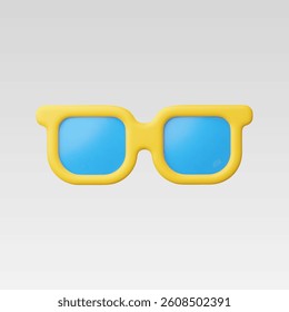 3d Realistic Sunglasses Icon vector illustration