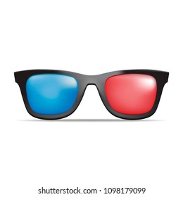 3d Realistic Sunglasses.Cinema.3d.Vector illustration